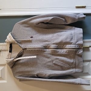 Polo Men’s Gray Fleece Full Zip Up